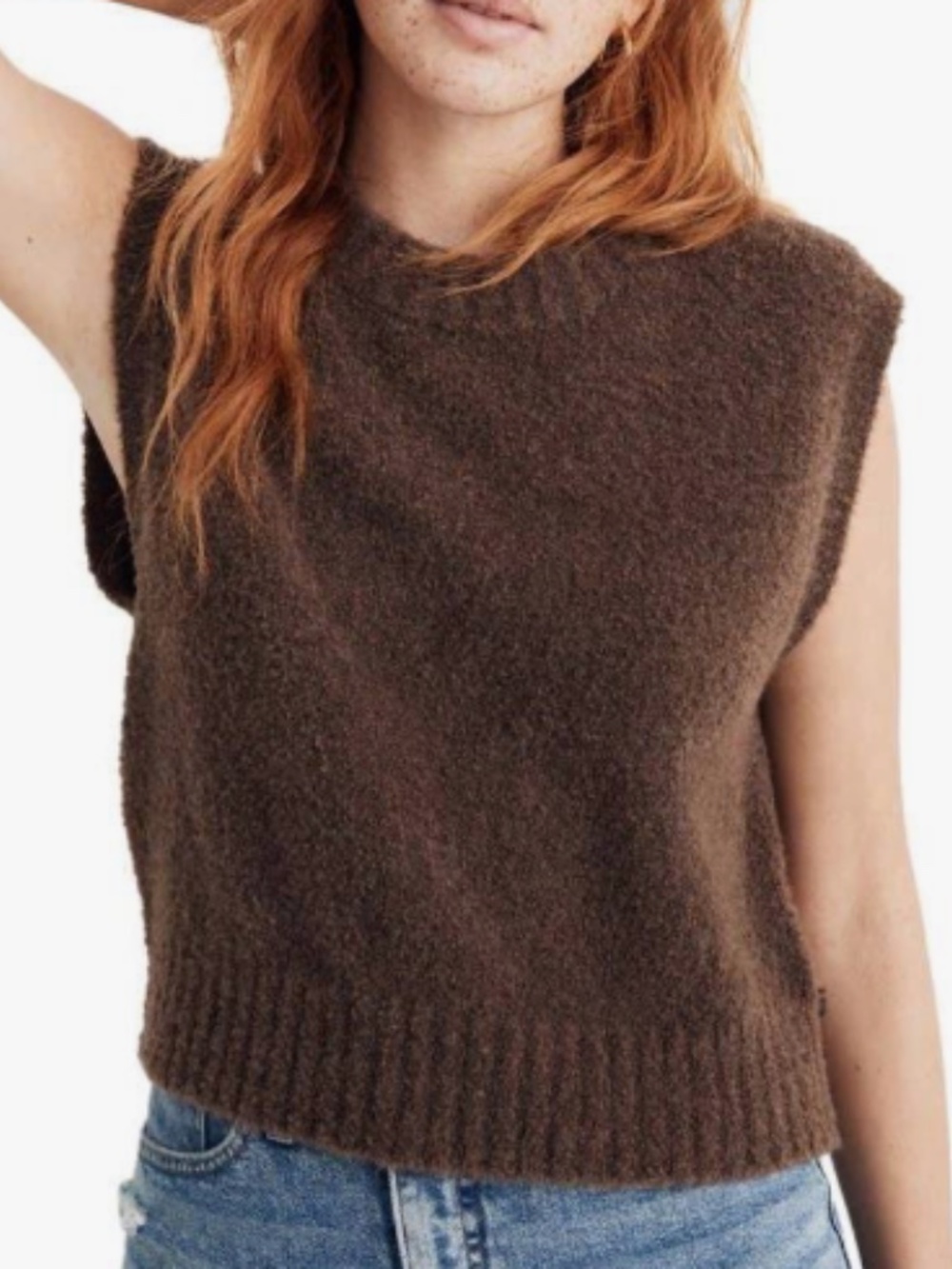 Madewell Bouclé Sweater Vest